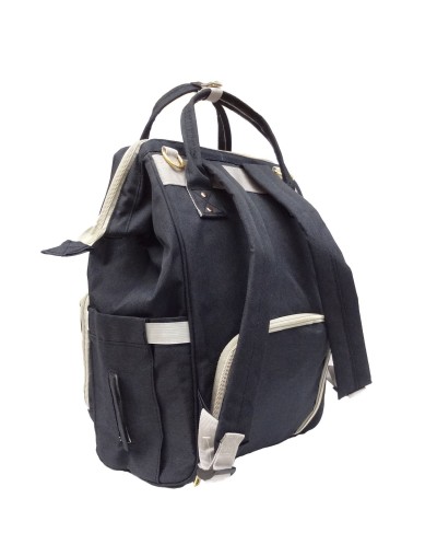 Pañalera Multifuncional Cambiador Bolso Morral Bebé Negra