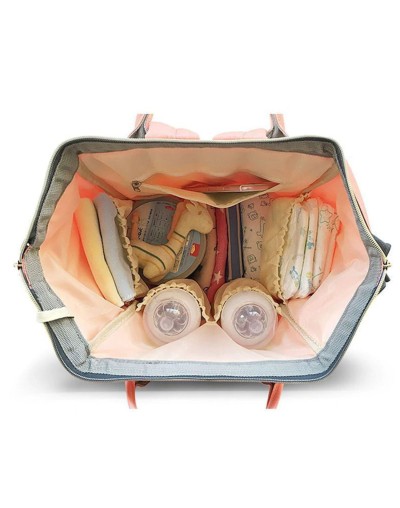 Pañalera Multifuncional Cambiador Bolso Morral Bebé Negra