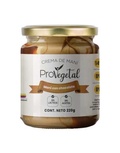 Crema de mani con chocolate 220g