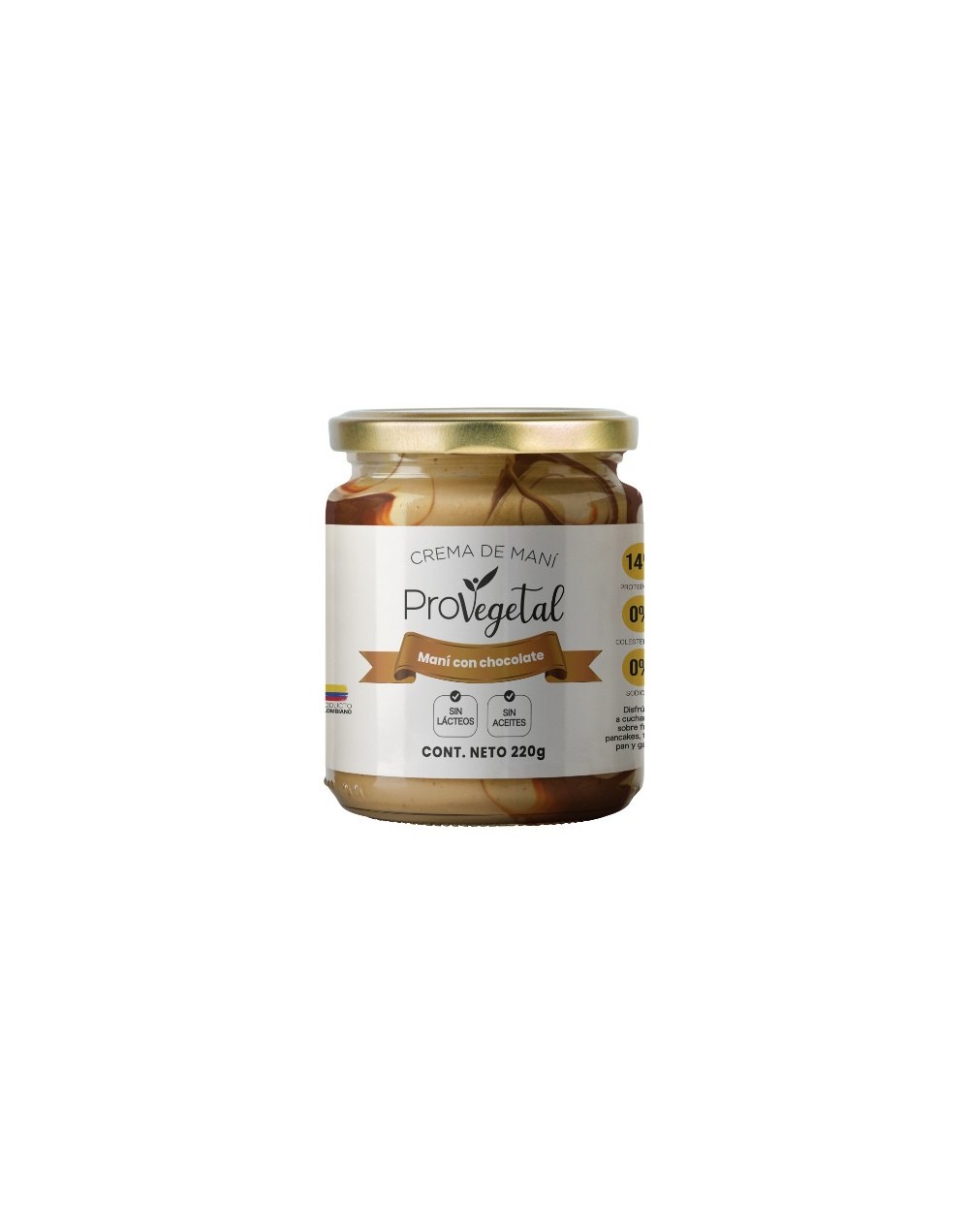 Crema de mani con chocolate 220g