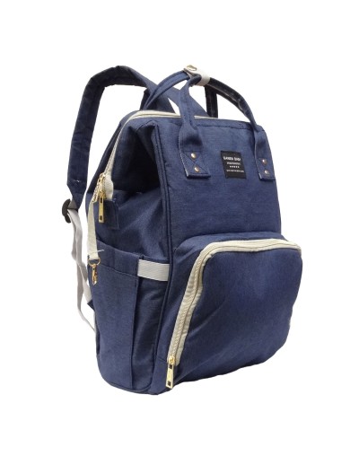Pañalera Multifuncional Cambiador Bolso Morral Bebé Azul