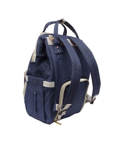 Pañalera Multifuncional Cambiador Bolso Morral Bebé Azul