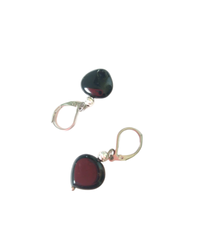 Cuarzo aretes corazón