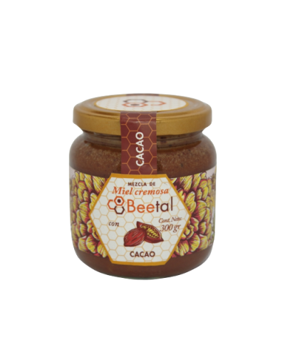 Miel cremosa con cacao 300 gramos