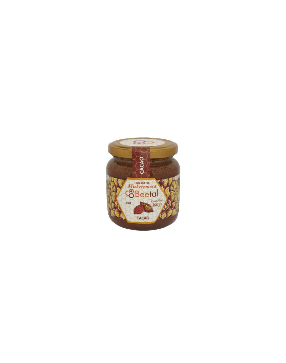Miel cremosa con cacao 300 gramos