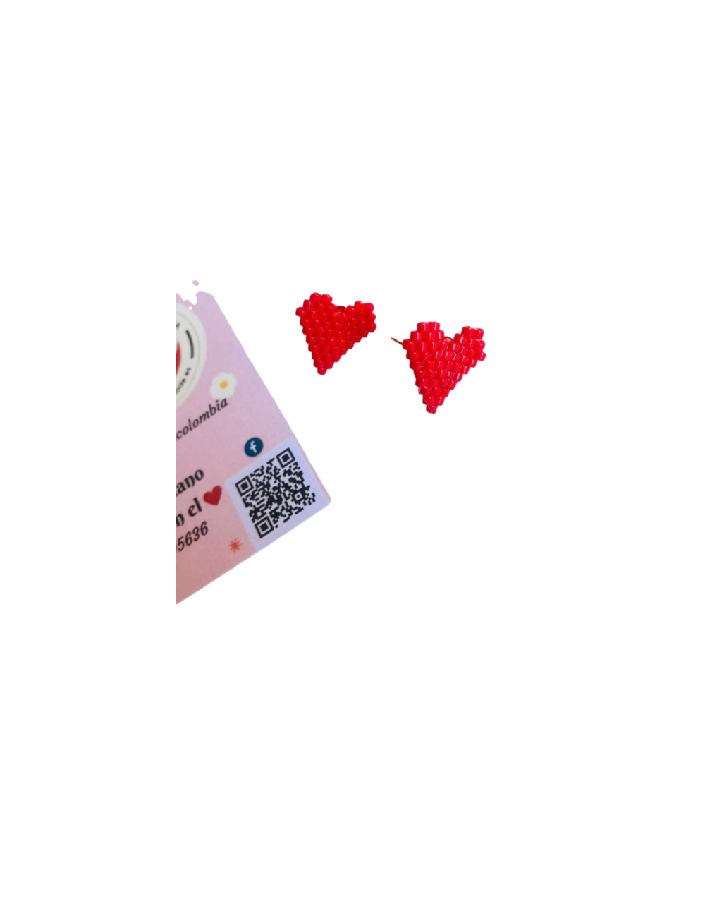 Aretes topo corazón
