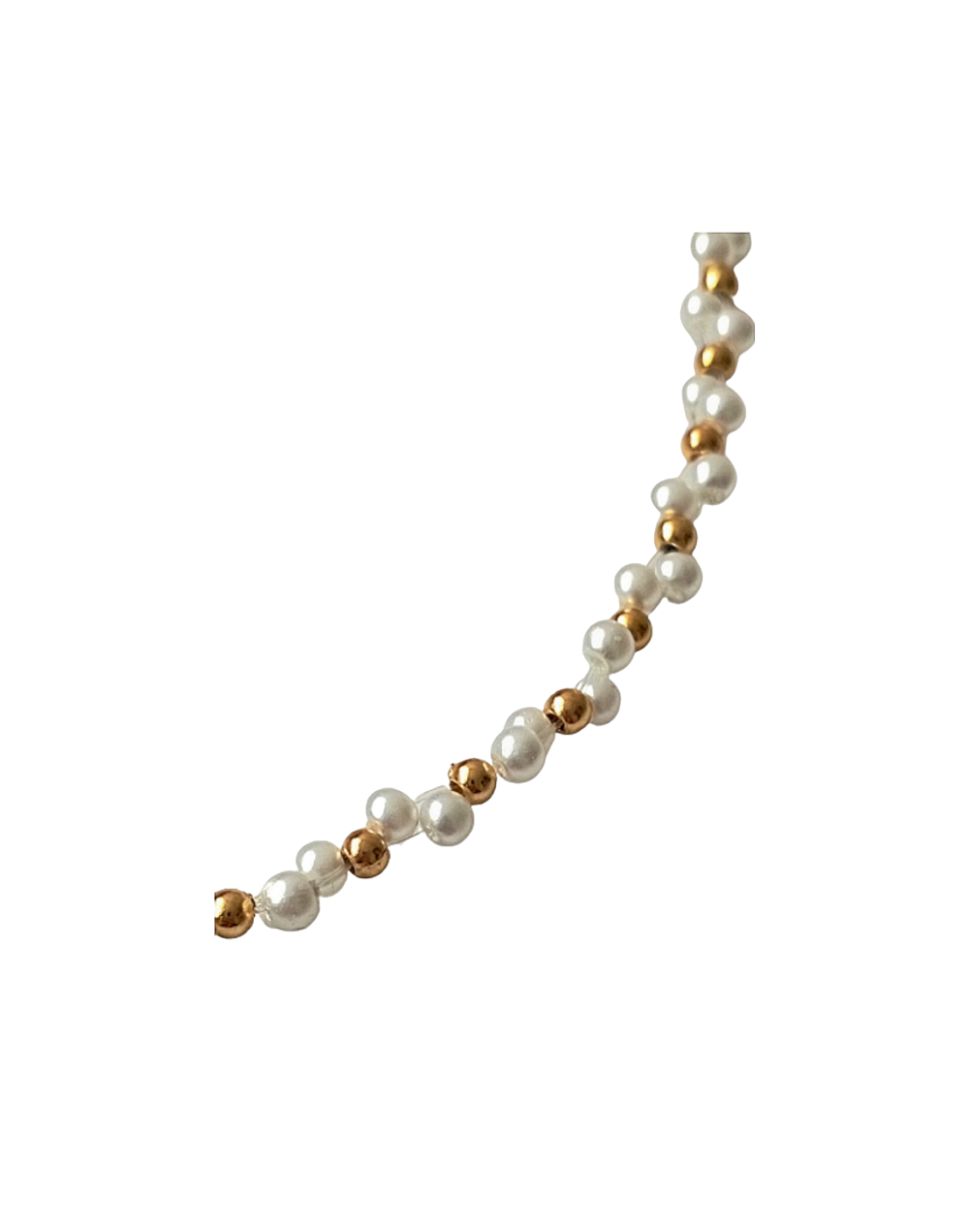 Choker tejido de perlas