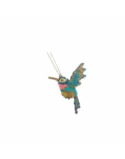 Cadena dije miyuki colibrí ana