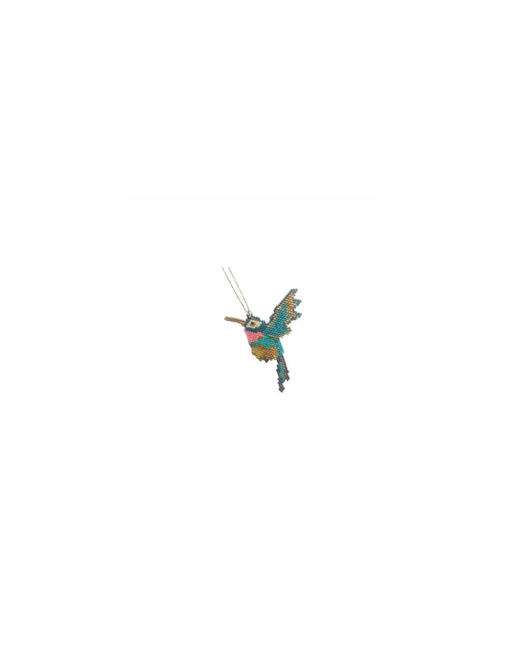 Cadena dije miyuki colibrí ana