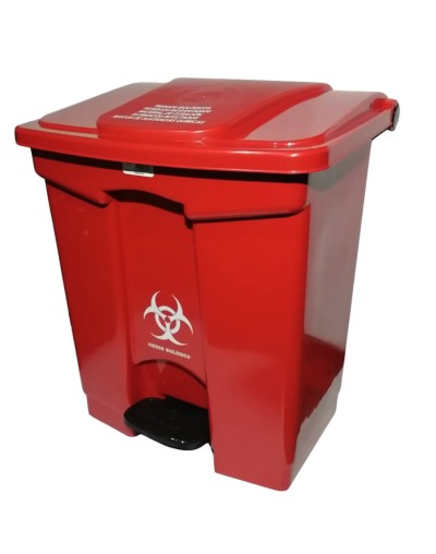 Caneca Plástica de 60 Litros de Pedal 