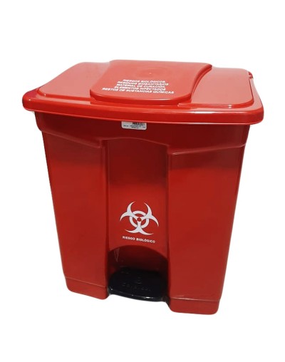 Caneca Plástica de 60 Litros de Pedal 