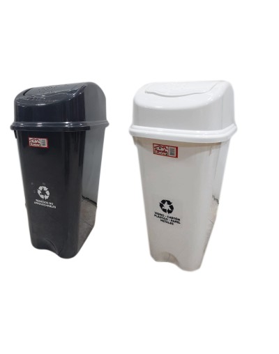 Caneca Plástica de 60 Litros Tapa Vaiven