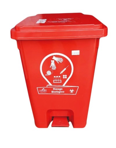 Papelera caneca de 35 litros con apertura pedal nueva norma
