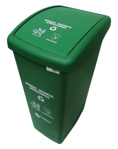 Caneca Plástica de 55 Litros Tapa Vaiven