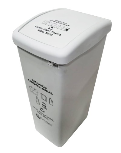 Caneca Plástica de 55 Litros Tapa Vaiven
