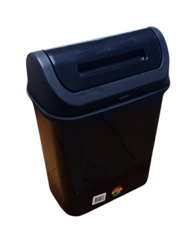 Caneca Plástica de 12 Litros Tapa Vaivén Ref VAI7708