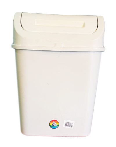 Caneca Plástica de 12 Litros Tapa Vaivén Ref VAI7708