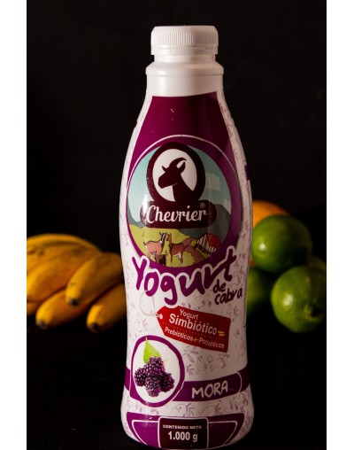 Yogur de cabra bebible Simbiótico de pura fruta-Mora x 1000 CHEVRIER