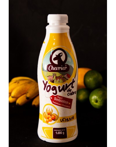 Yogur de cabra bebible Simbiótico de pura fruta-uchuva x 1000 CHEVRIER