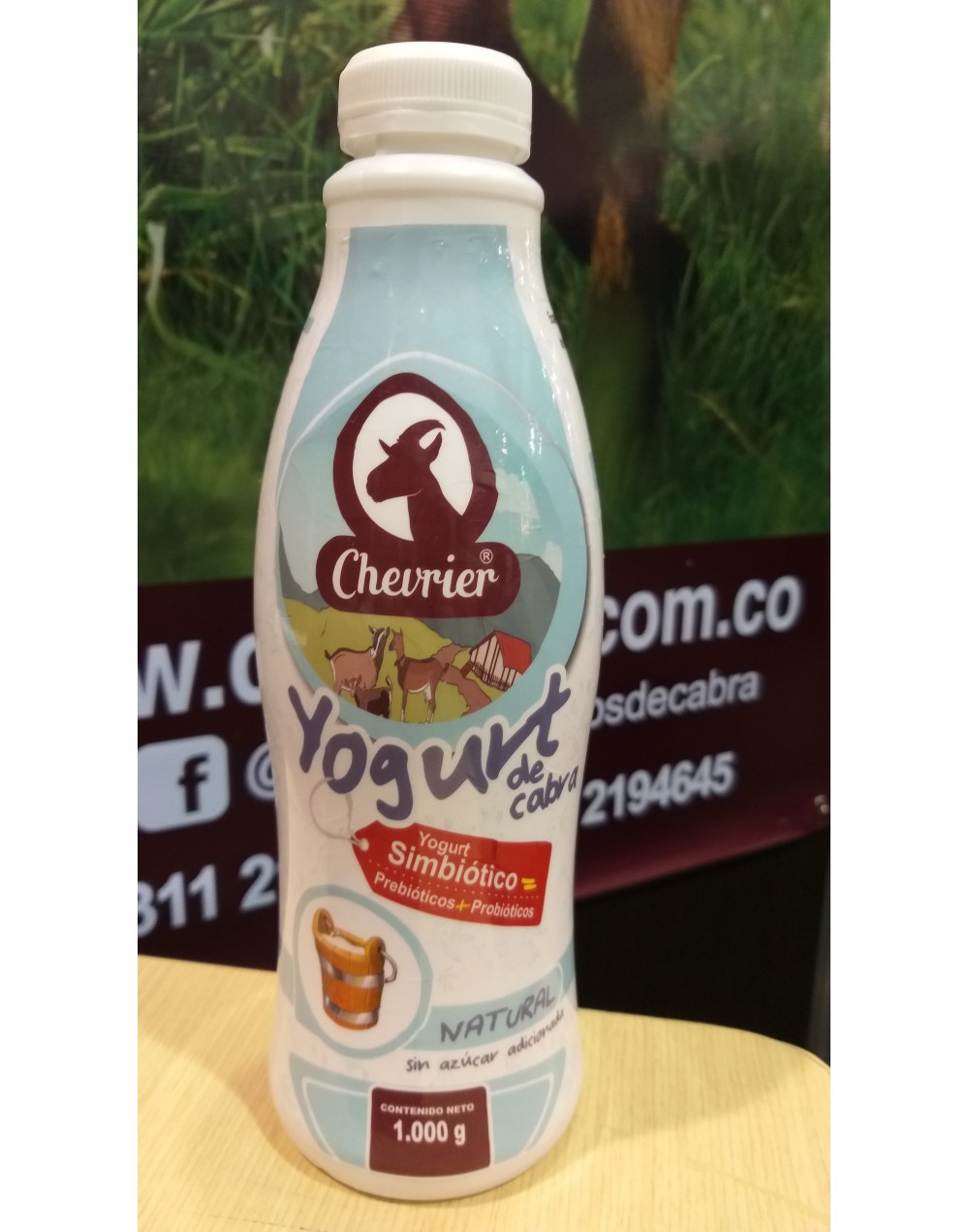 Yogur de Cabra bebible Simbiótico Natural x 1000 ml CHEVRIER 