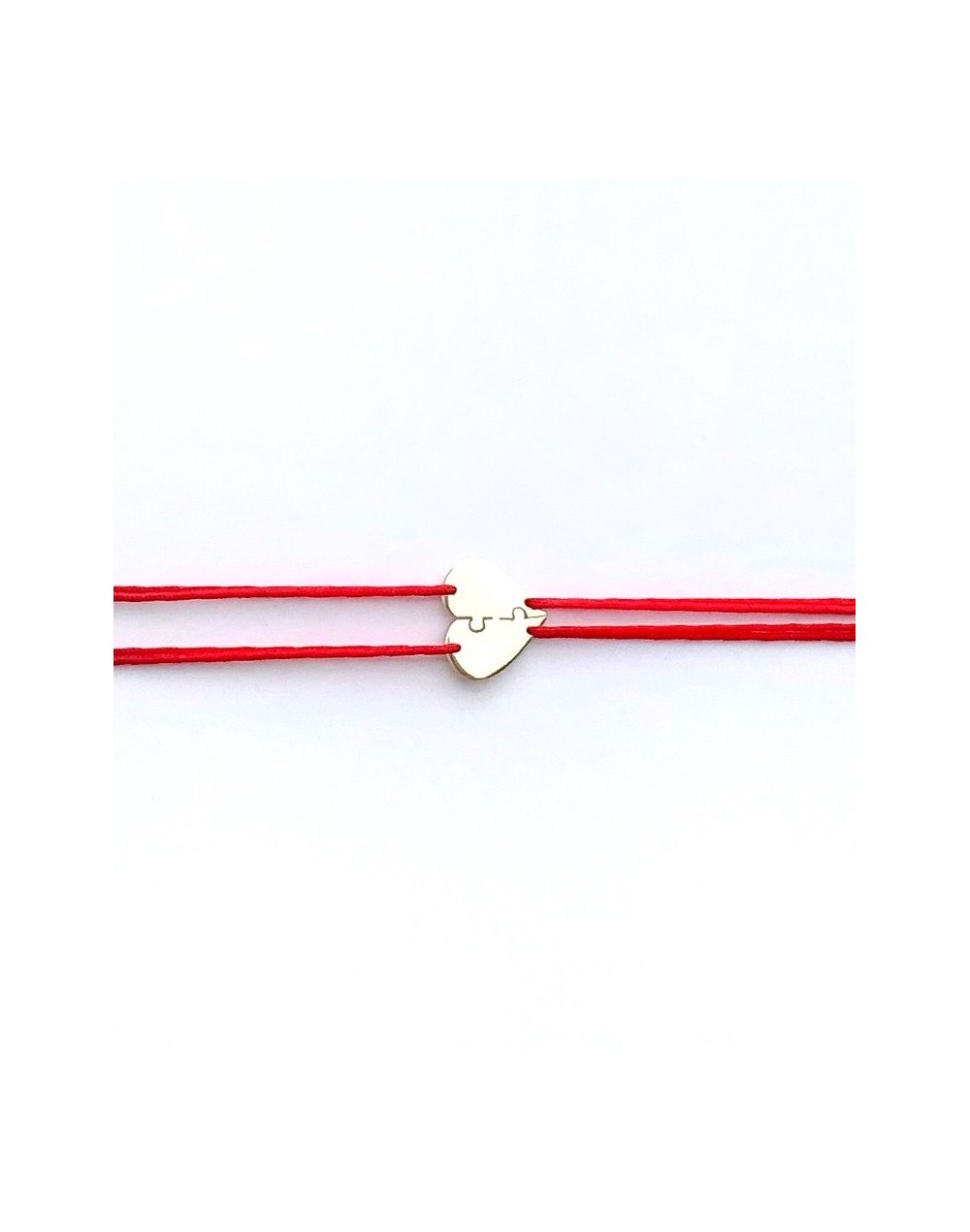 Pulsera corazón partido en dos