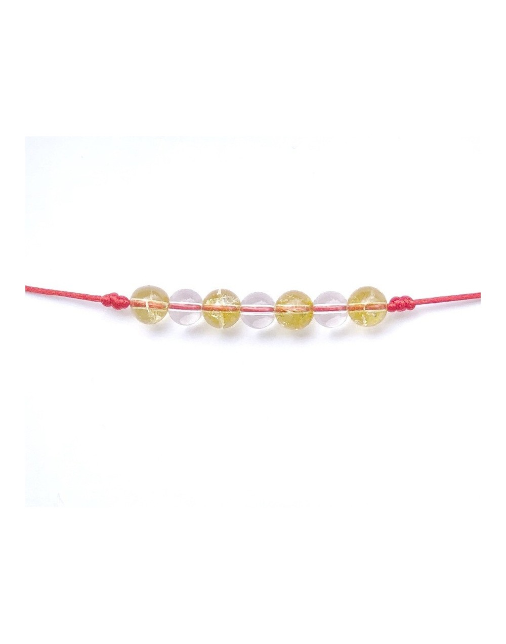 Pulsera citrino y cristales