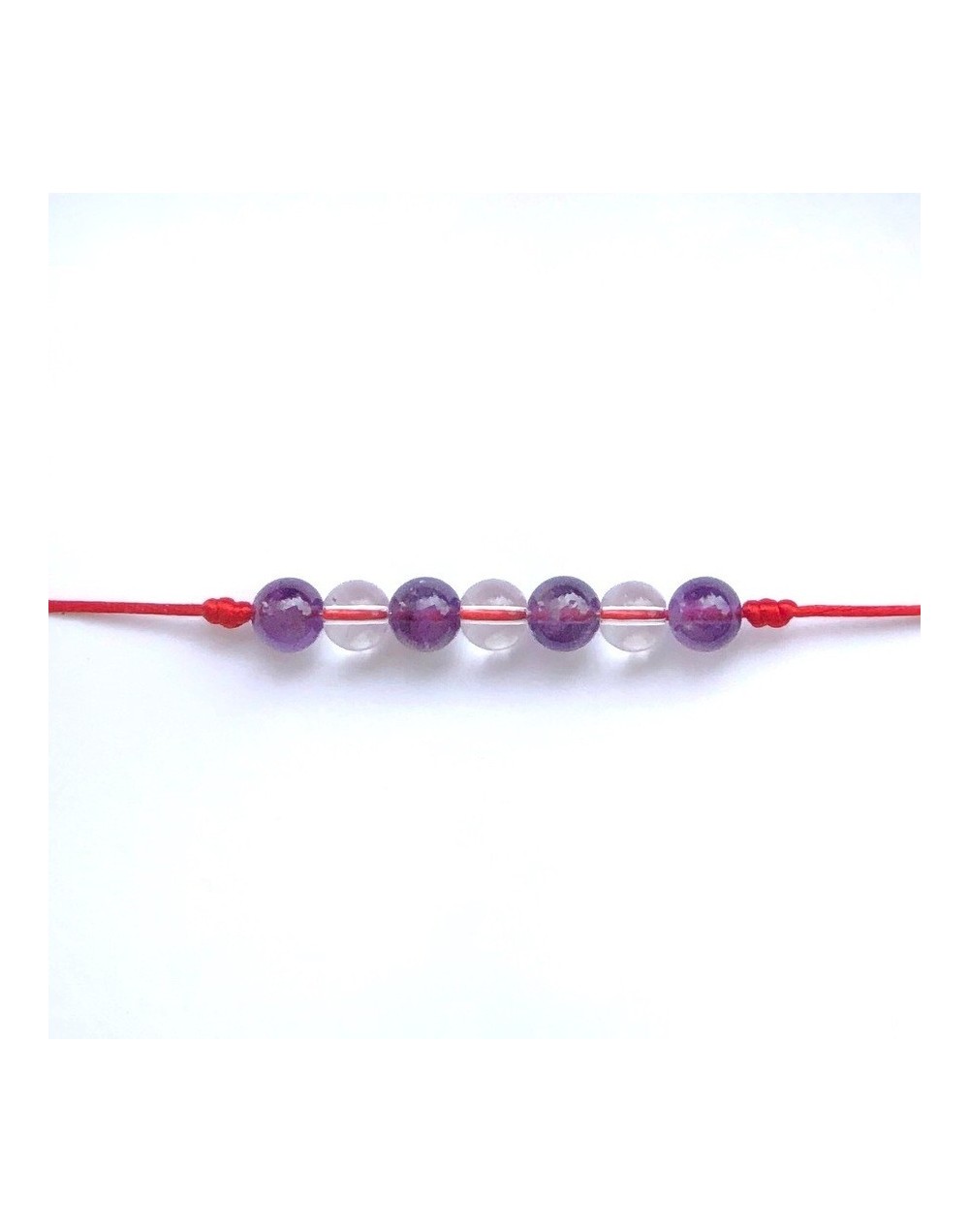 Pulsera amatistas y cristales
