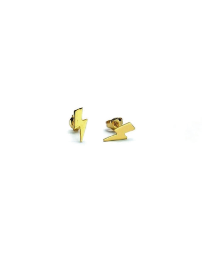 Arete rayo dorado