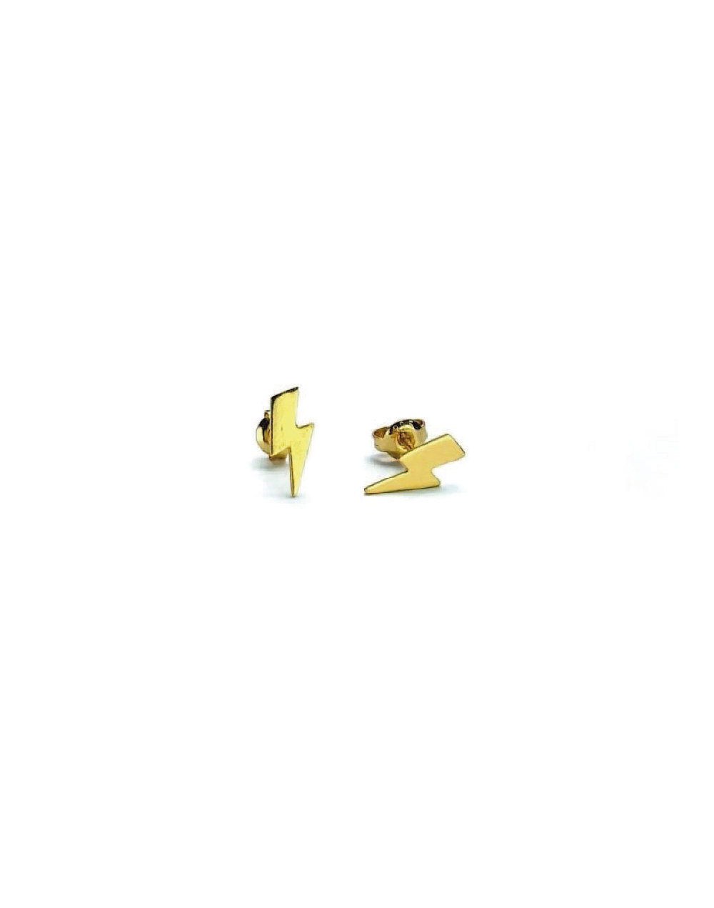 Arete rayo dorado