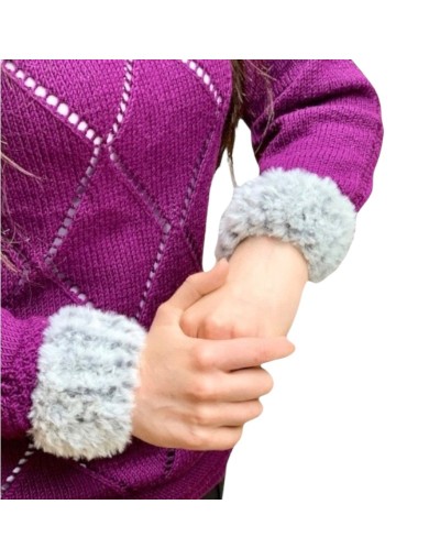 Cuellos y puños tejidos tengo frio