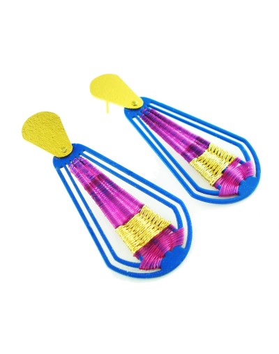 Aretes gota crin