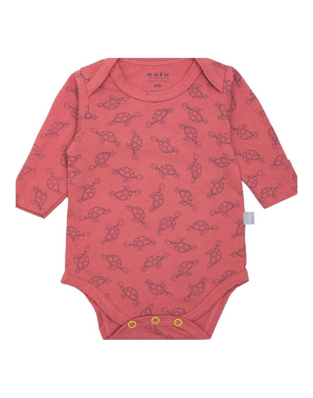 Body manga larga  coral tortuga