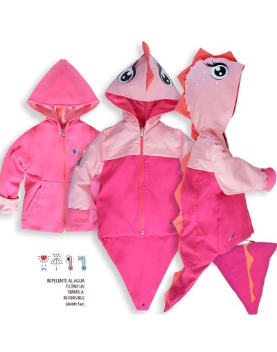 Chaqueta chami multicolor rosa neon