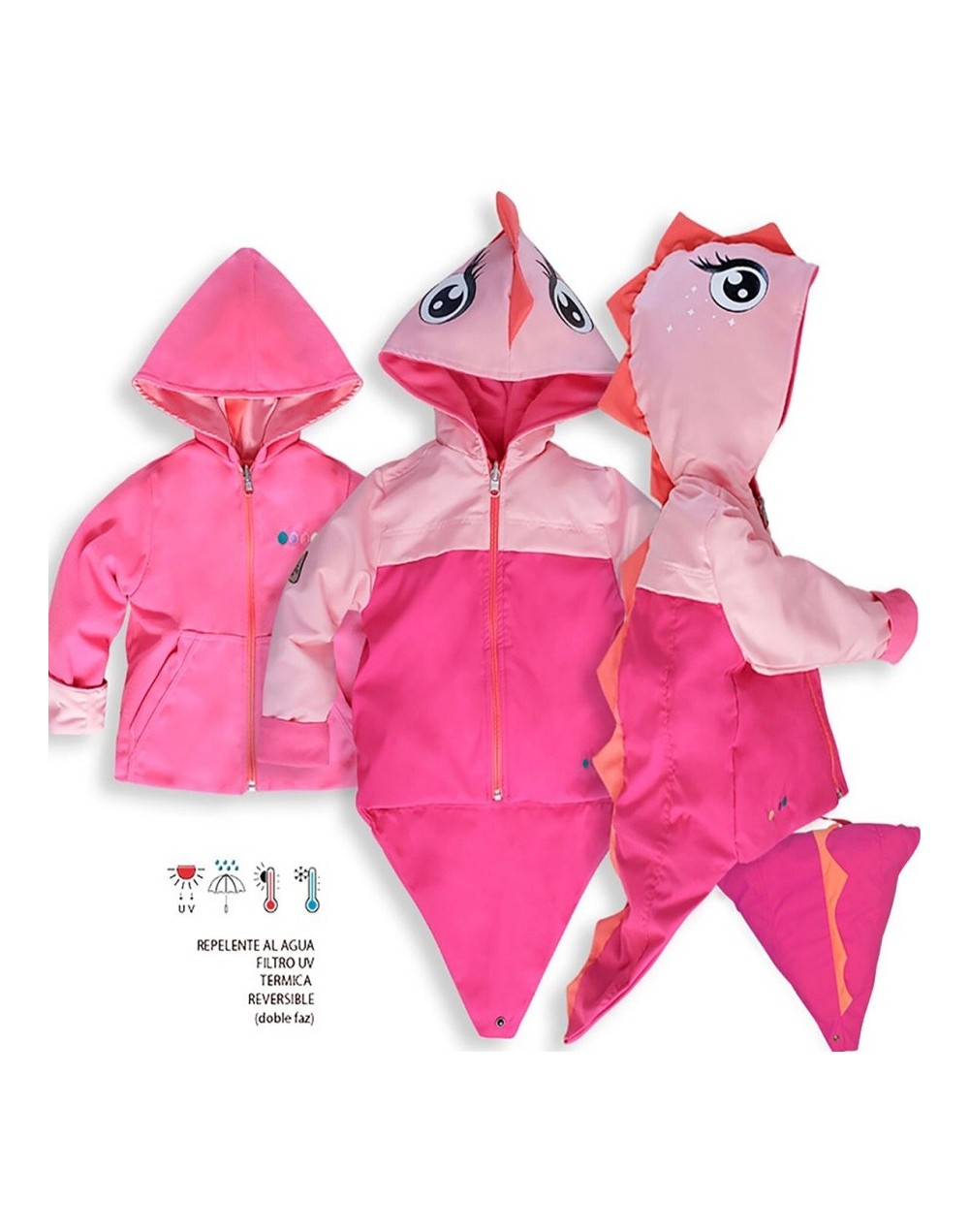 Chaqueta chami multicolor rosa neon
