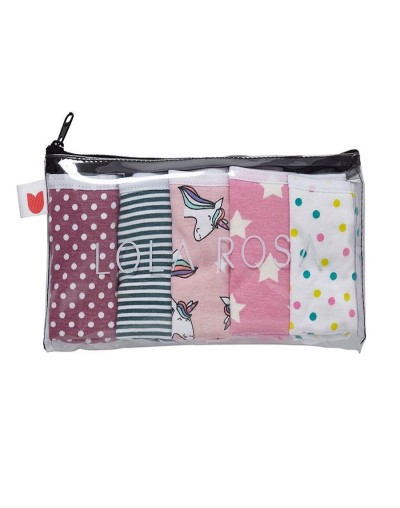 Paquete x 5 prendas ropa interiorSet unicornios azul