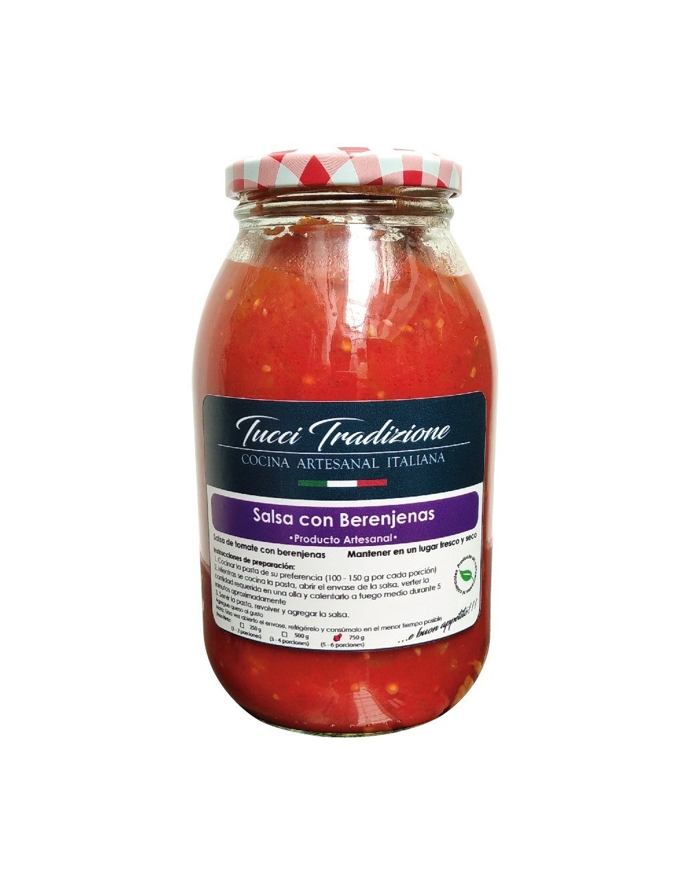 Salsa con berenjenas 750 ml
