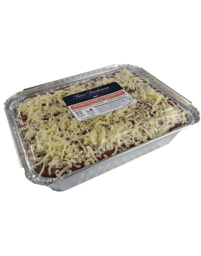 Lasaña grande con pollo y champiñones congelada 15 kg  4 porciones