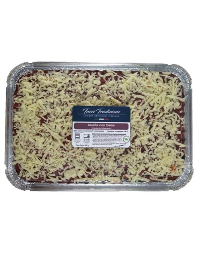 Lasaña familiar con carne congelada 2 kg  6 porciones