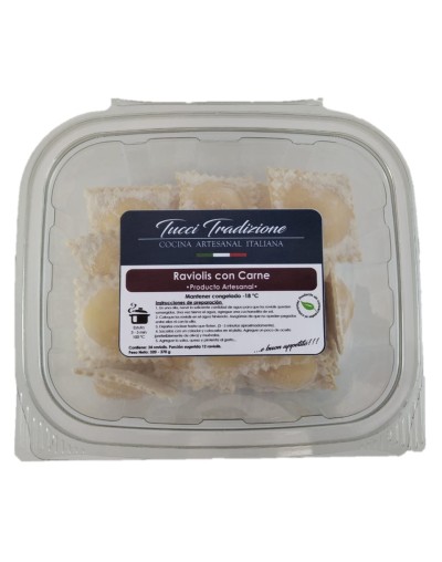 Raviolis con carne 2 porciones