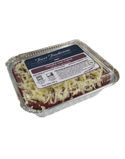Lasaña individual con carne 400  450 g