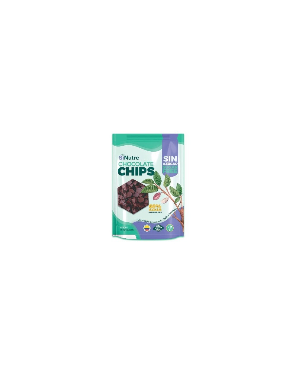 Chips chocolate negro x 150 gr