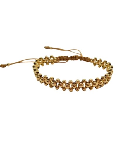 Pulsera elyn en oro laminado