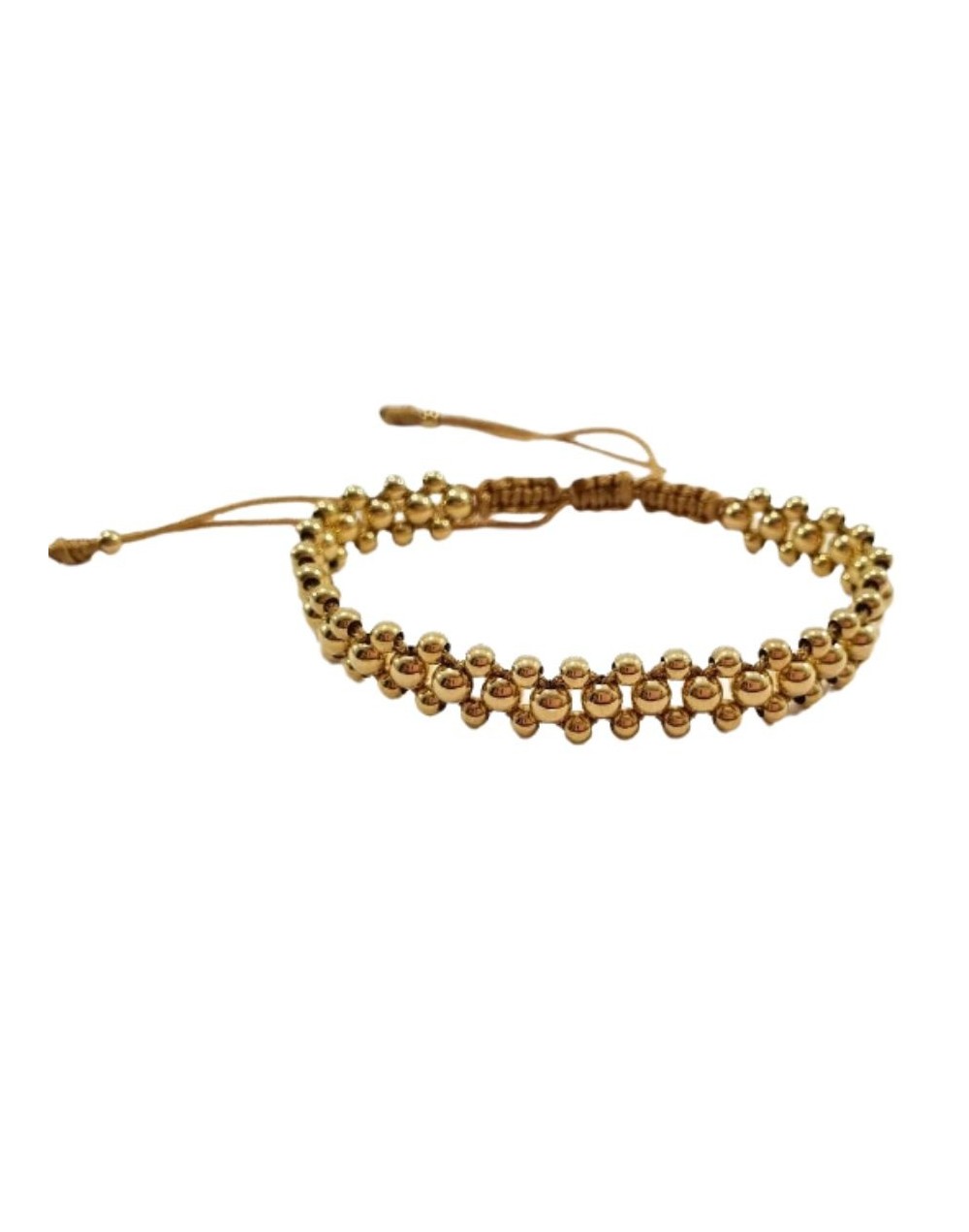 Pulsera elyn en oro laminado