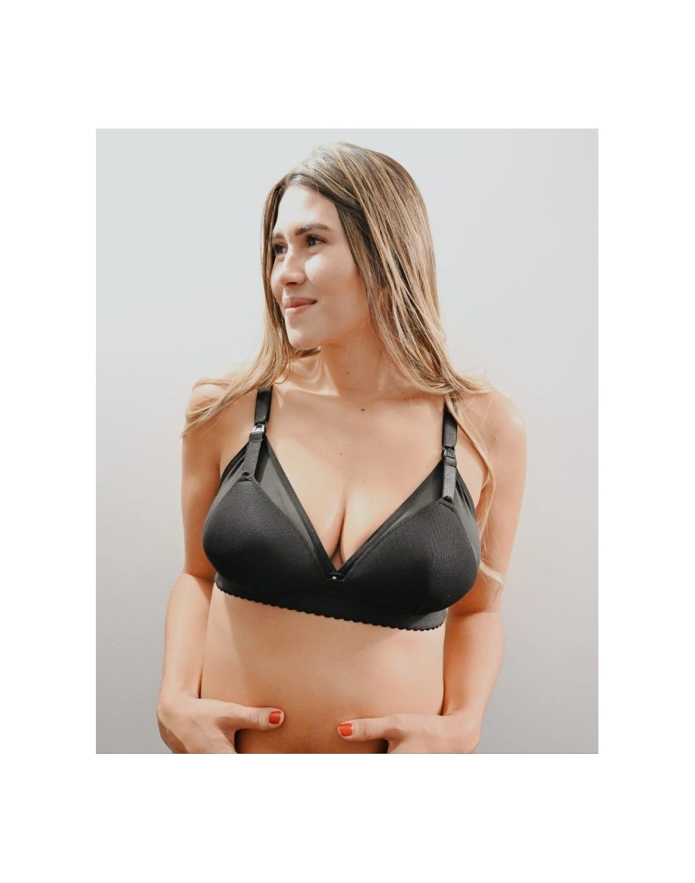 Brasier de lactancia negro basic