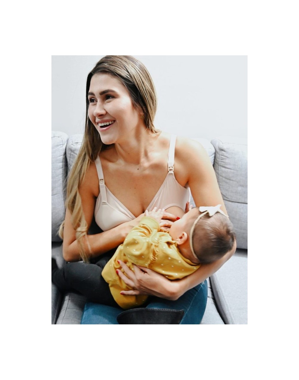 Brasier de lactancia beige basic