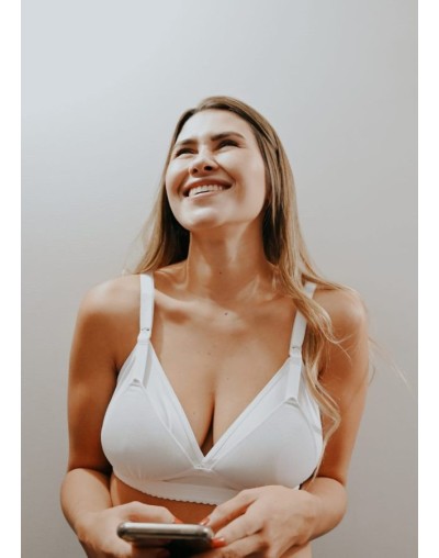Brasier de lactancia blanco basic