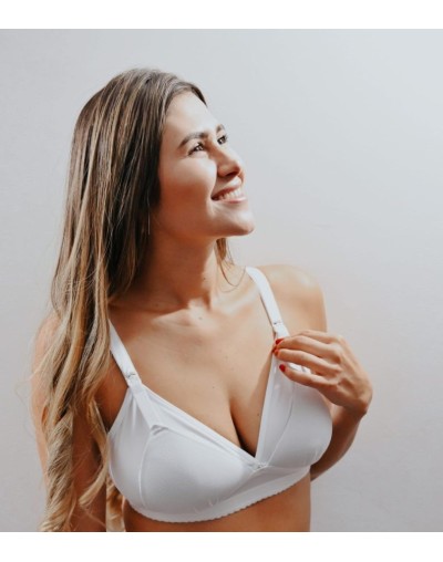 Brasier de lactancia blanco basic