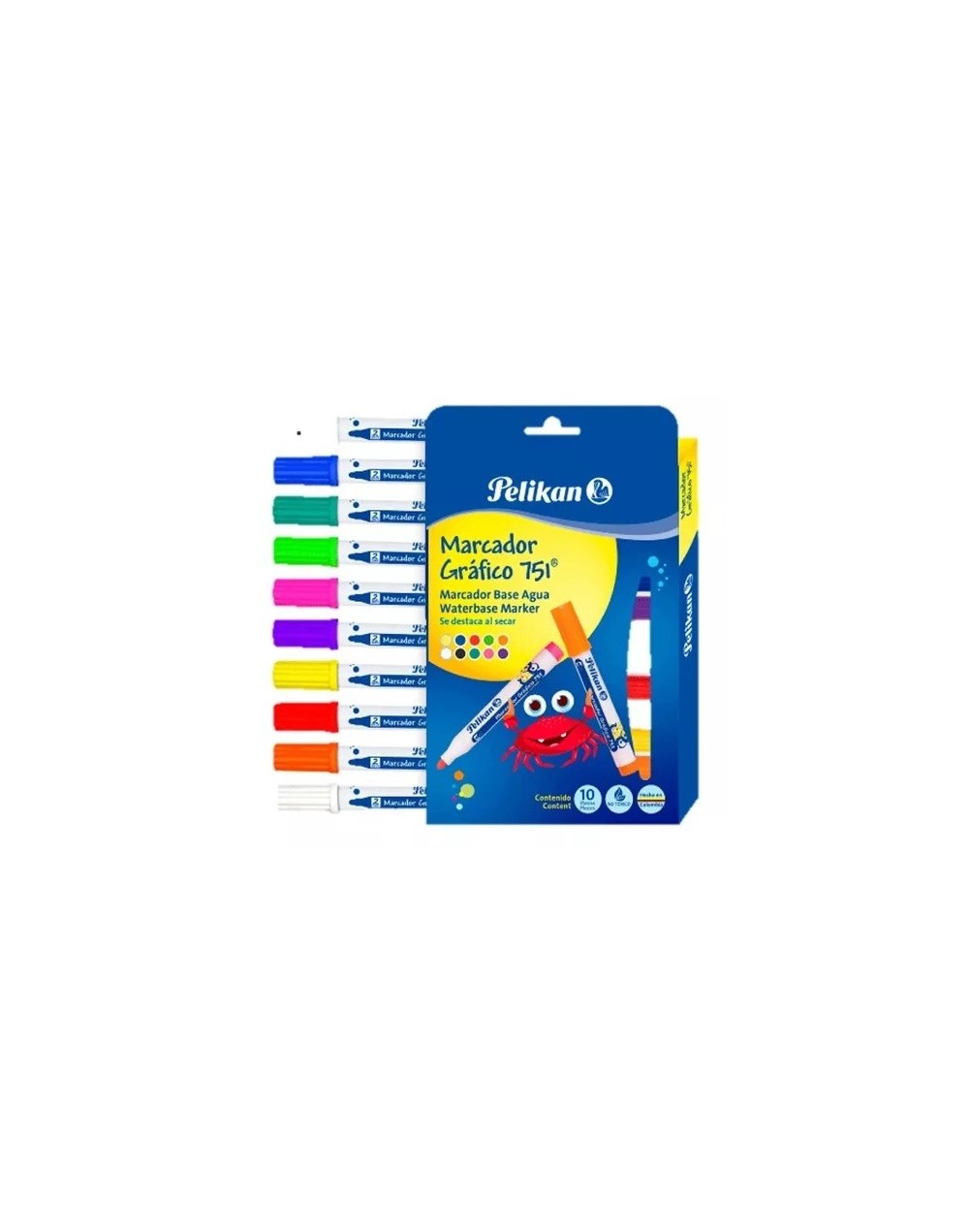 Marcador gráfico x 10 pelikan