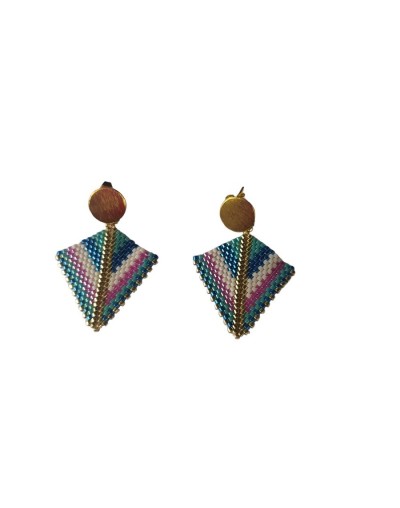 Aretes cometa multicolores