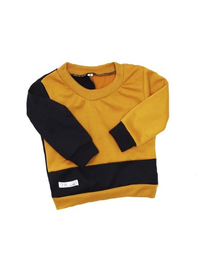 Hoodie niño mostaza negro